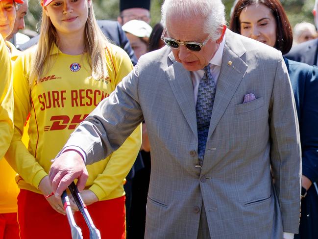 SYDNEY, AUSTRALIA - NewsWire Photos OCTOBER 22, 2024: King Charles III and Queen Camilla attend the NSW PremierÃs Community BBQ at Parramatta Park on the final day of their Australian tour. Picture: NewsWire / Nikki Short