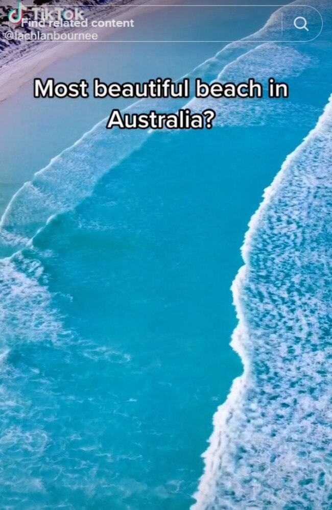 The World’s 50 Best Beaches ranked it as the best for 2023. TikTok/swimwithlachlan