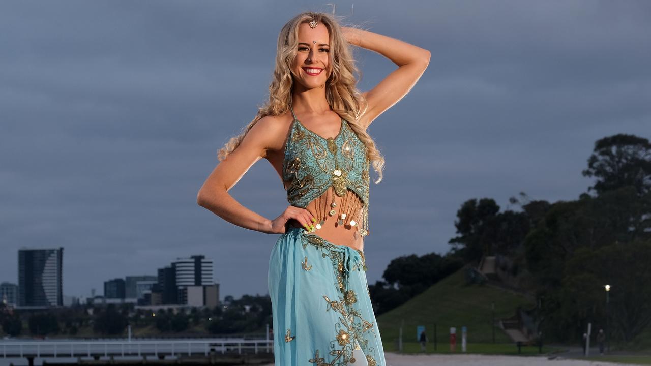 Kelsey Jenning is a dancer from Geelong who was scouted to go to Bollywood online. Picture: Mark Wilson.