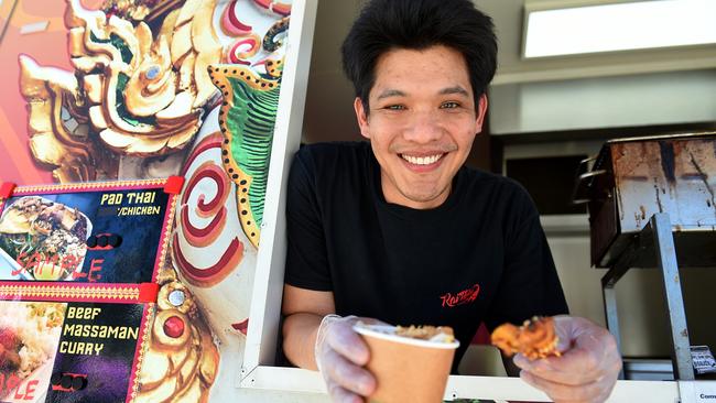 Ray Srichumpoung at the Rai Thai food truck. Picture: Josie Hayden