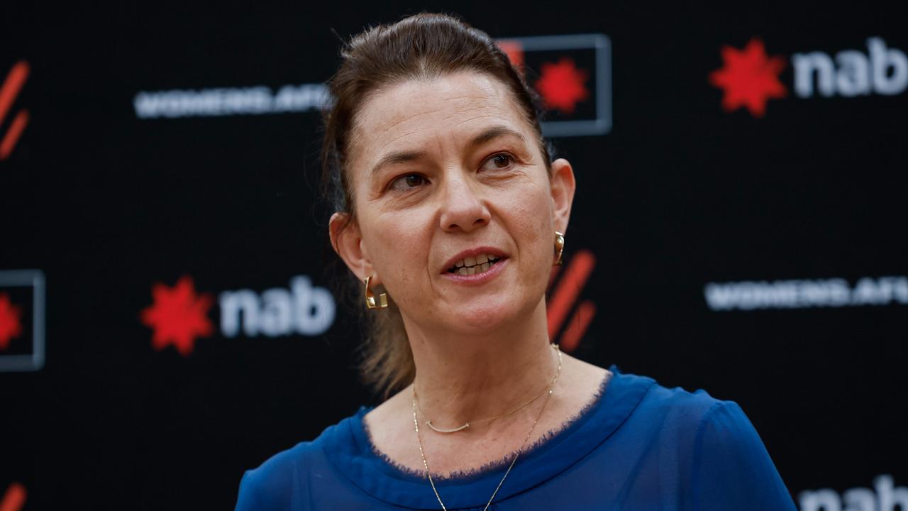 AFLW general manager Emma Moore says the league will ‘double down’ on its strategy to schedule games at suburban grounds. Picture: Dylan Burns / Getty Images