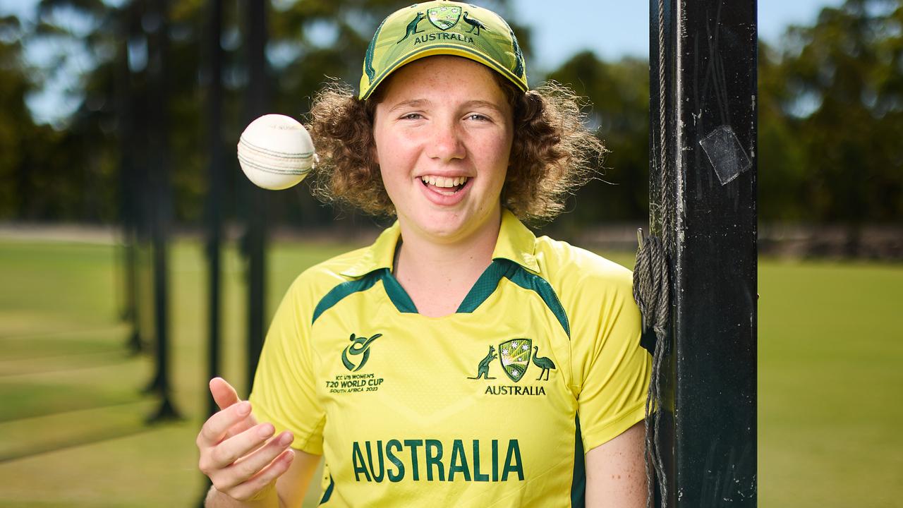 West Torrens’ Maggie Clark in her Australia outfit. Picture: Matt Loxton