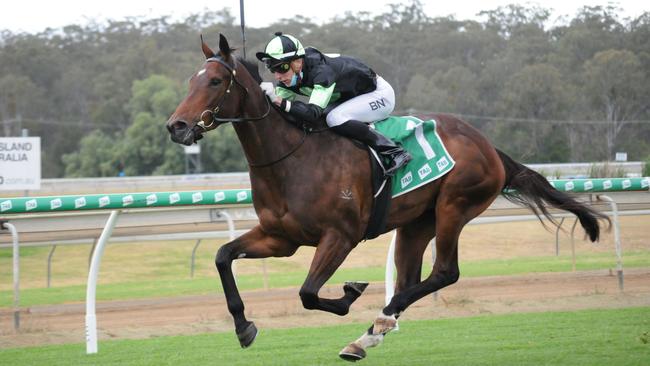 Race 2 Ipswich winner Get Set, ridden by Baylee Nothdurft and trained by the Steven O'Dea and Matthew Hoysted stable. Picture: Claire Power