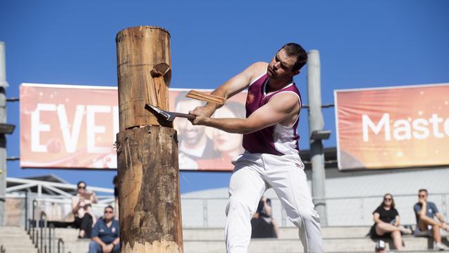 Watch woodchips fly at MasterChef WoodChop Stadium.