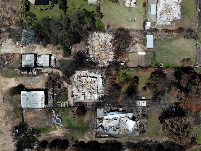 Homes destroyed in Mogo. Picture: Toby Zerna