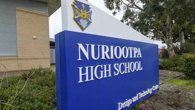 Nuriootpa High School in the Barossa Valley. Picture: Roy VanDerVegt