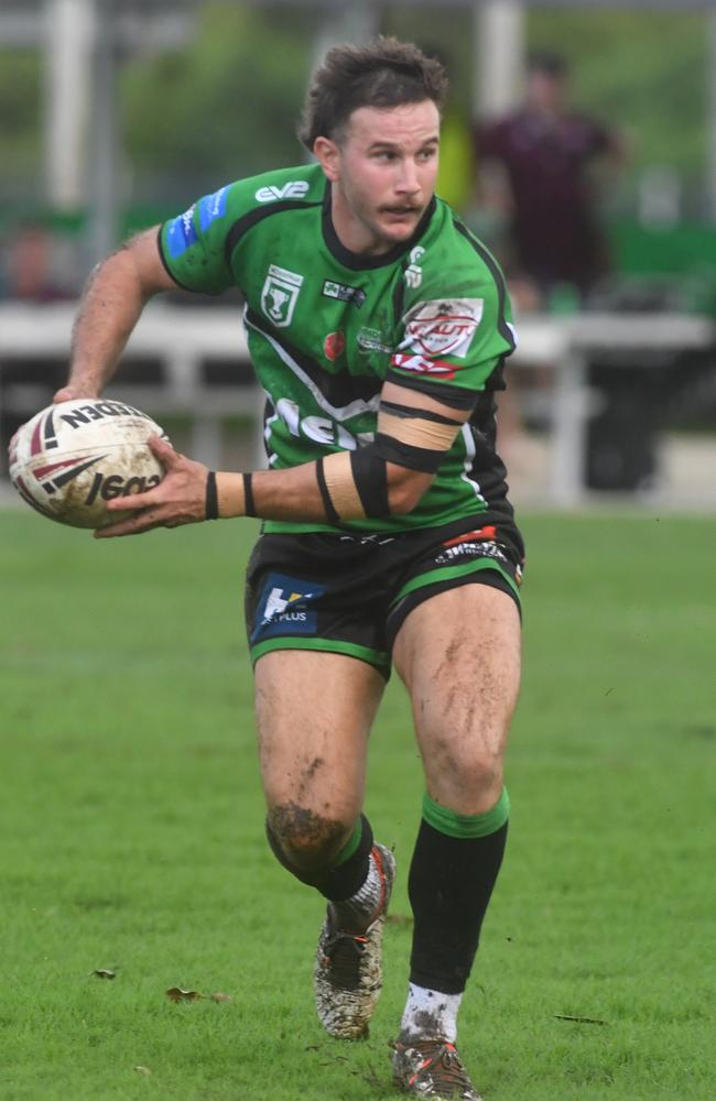 Townsville Blackhawks against Central Coast Capras at Jack Manski Oval. Blackhawks Jack Campagnolo. Picture: Evan Morgan