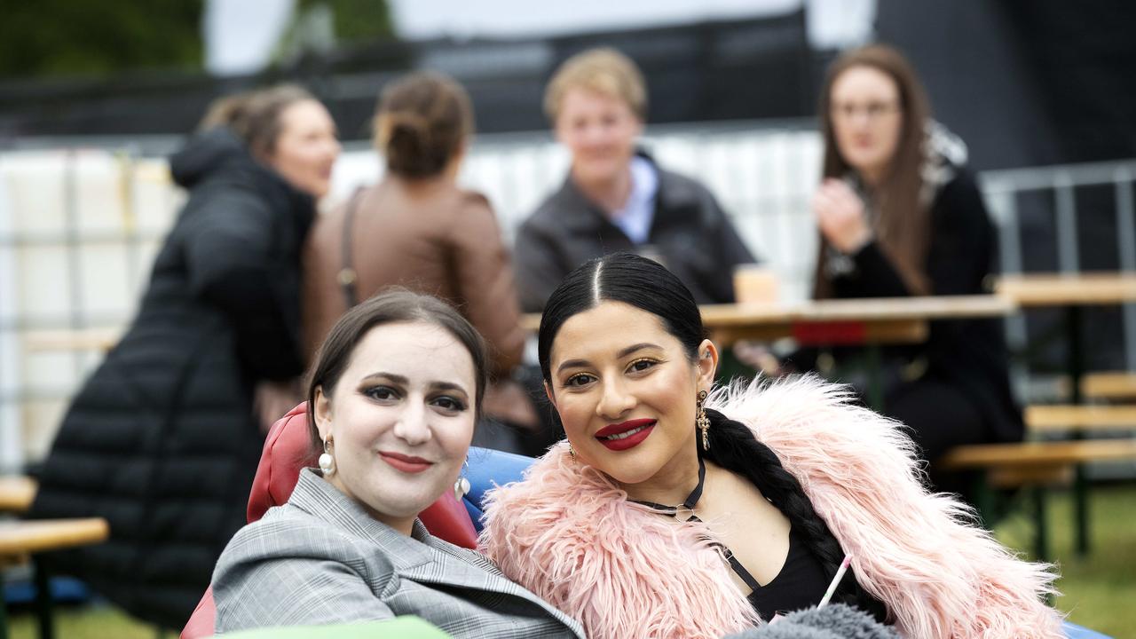 Tessa Ottavi of Melbourne and Vincenza Ottavi of Sandford at the Veronicas concert, Hobart. Picture Chris Kidd