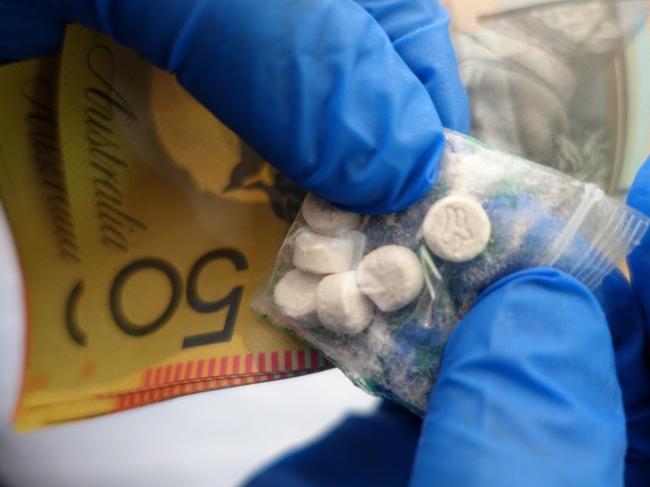 Drugs and cash seized in police raids on the Gold Coast and Brisbane. Photo: Supplied.