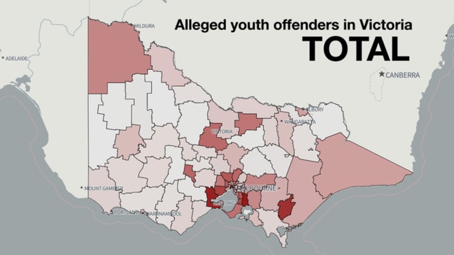 Alleged youth offenders in Victoria