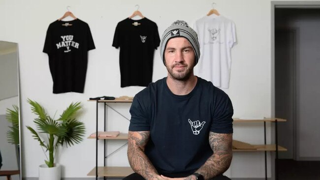 Sean Phillip founded The Shaka Project in 2019 after going through his own mental health battles involving suicide ideation, self harm, and suicide attempts. Picture: Supplied