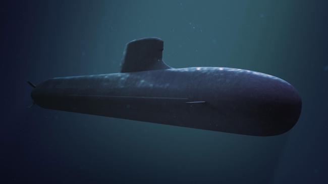 A computer-generated image of the new submarine. Pic: AFP