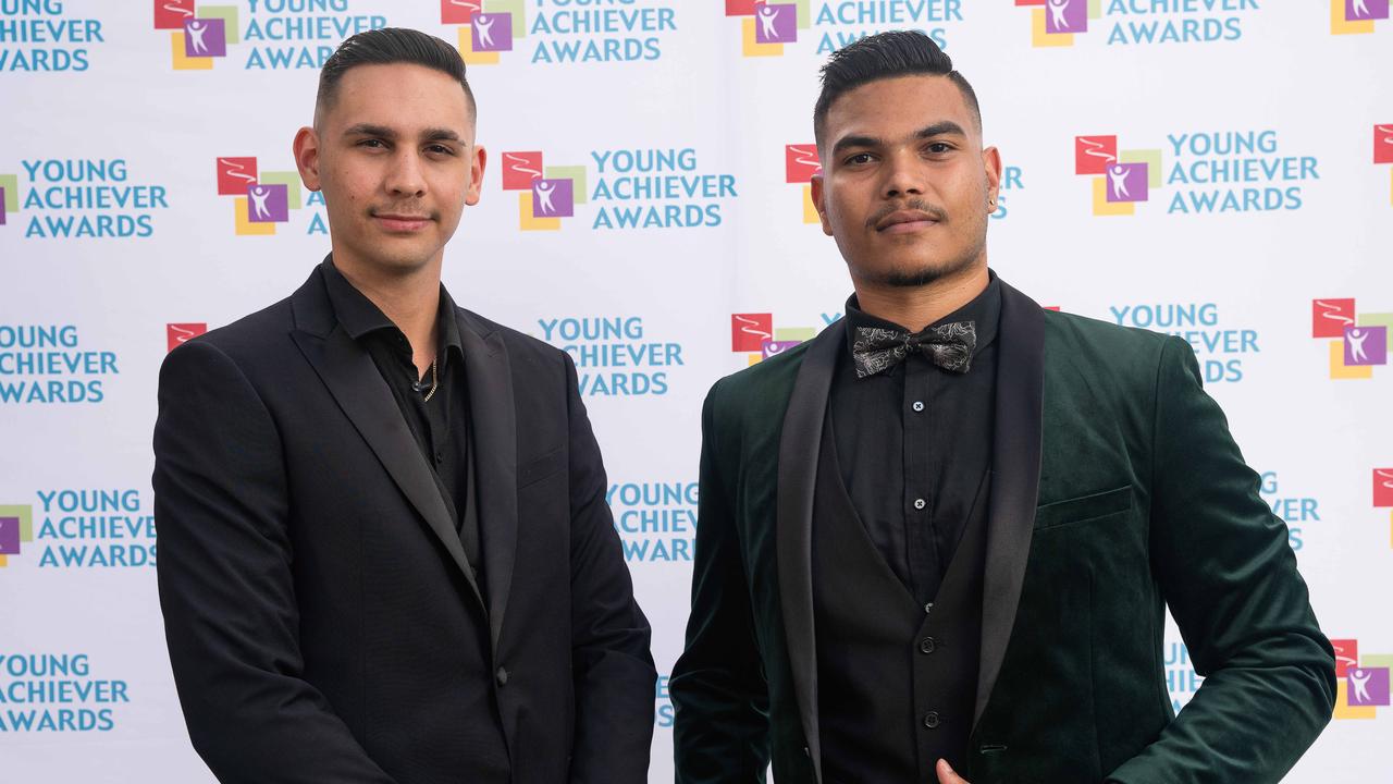 Dante Rodrigues &amp; Jahdai Vigona at the NT Young Achiever Awards. Picture: Pema Tamang Pakhrin