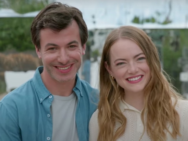 Nathan Fielder and Emma Stone in The Curse. Picture: Paramount+