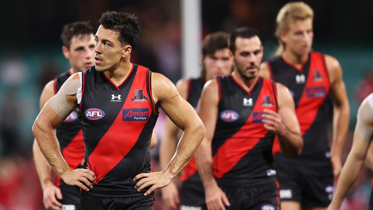 Dylan Shiel after last week’s loss to the Swans. Picture: Mark Kolbe/Getty Images