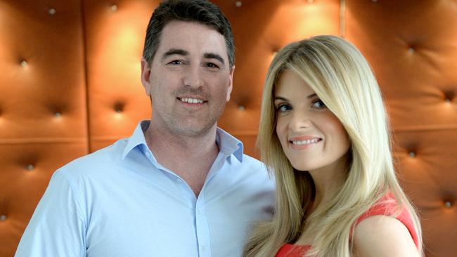 Erin Molan with ex-fiance Sean Ogilvy. Picture: Jeremy Piper