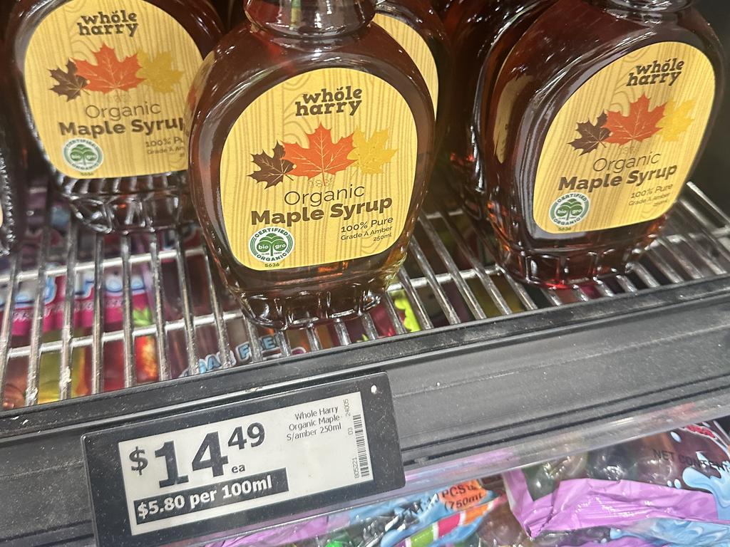 Almost $15 for some maple syrup.