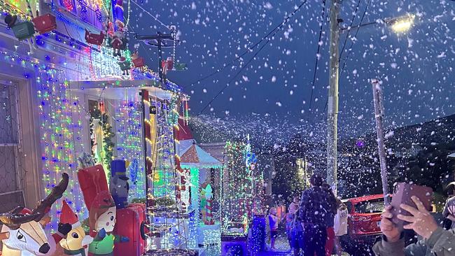 Giancarlo (Johnny) Rigoli Christmas display at West Hobart. Picture: Supplied