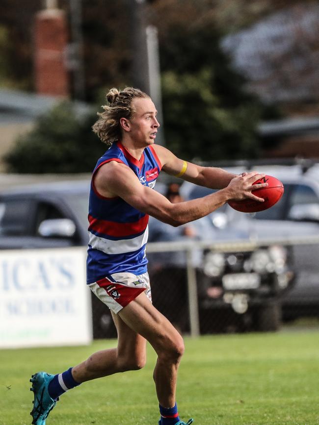 Gisborne’s Sam Graham was among the team’s best players in the loss to Kyneton on Saturday: Picture: SAA Imaging