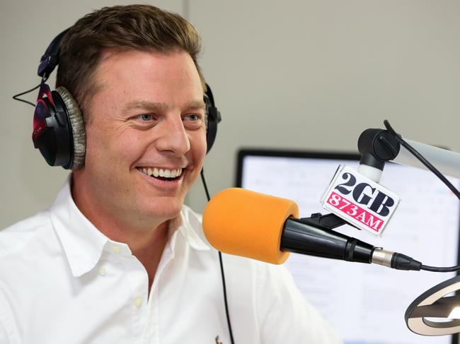 SYDNEY, AUSTRALIA -JUNE 05 2020; Ben Fordham in the 2GB Studio with new Panel producer Ryleigh Geddes in Sydney, Australia on JUNE 05 2020. Photo by Gaye Gerard/ Daily Telegraph