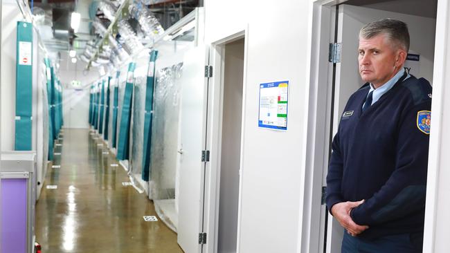 COVID 19 Field Hospital inside Silverwater correctional centre in Silverwater. Picture: Angelo Velardo