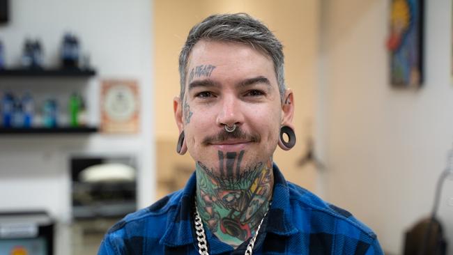 Josh Archer of Cooloola Tattoo has been named Gympie's favourite tattoo artist of 2023. Picture: Christine Schindler