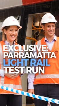 Parramatta Light Rail Test Run