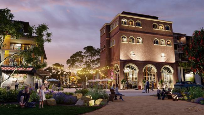 Artist renders of the plans for the West End Brewery site at Thebarton. Picture: SA Government