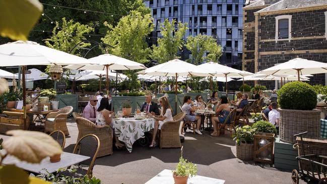 One of the expansive outdoor areas at The Commons at Ormond Collective. Picture: Marcel Aucar.