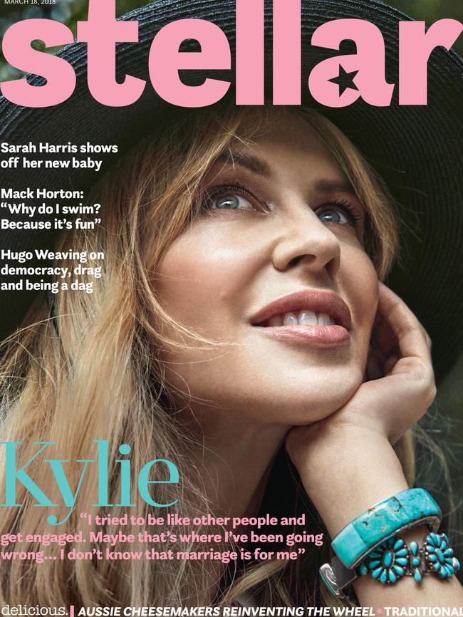 Kylie Minogue is Stellar’s cover star.