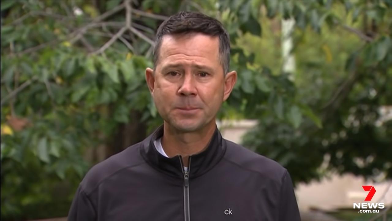 Ricky Ponting speaks to 7News. Photo: YouTube, 7News Australia.