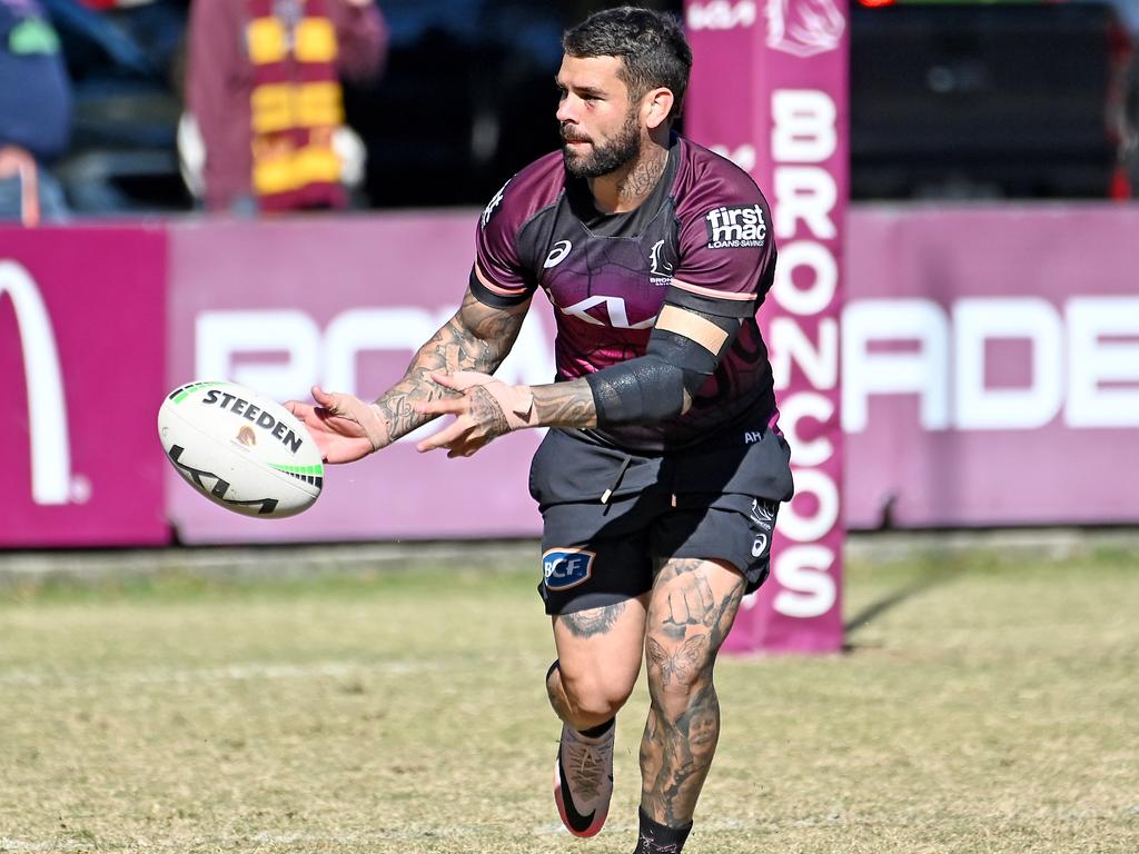 Adam Reynolds at Broncos training on Wednesday. Picture: John Gass