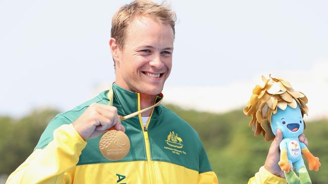 McGrath after winning the men's KL2 final at the Rio 2016 Paralympics. Picture: Getty Images