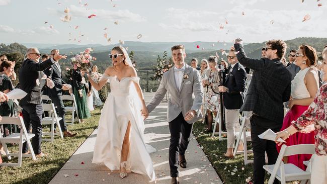 Wedding of Danika Turner and Elliot Gregg. Picture: Cloud Catcher Studio