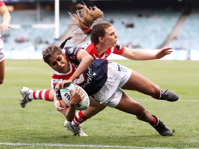 Star winger Taleena Simon is set to make her NRLW comeback. Picture: Mark Kolbe/Getty Images