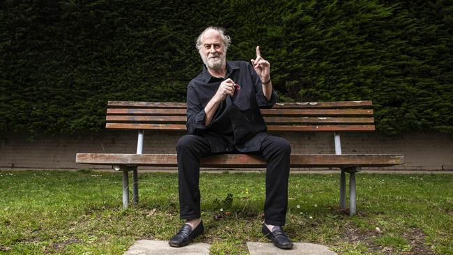 Mushroom Group chairman Michael Gudinski, pictured in September 2020 near his home in Melbourne. Picture: Aaron Francis