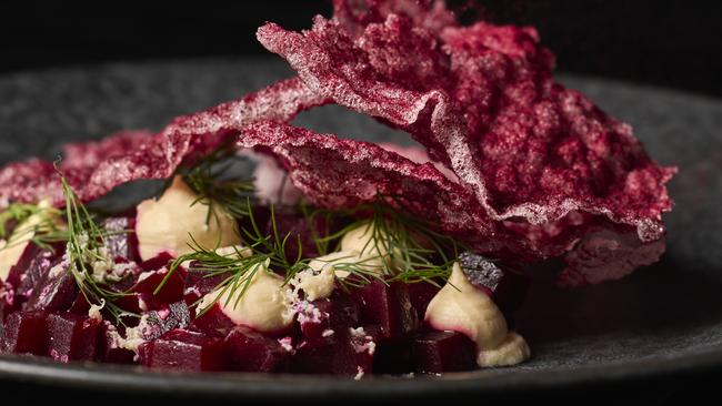 A beetroot dish at Fatcow. Picture: Markus Ravik