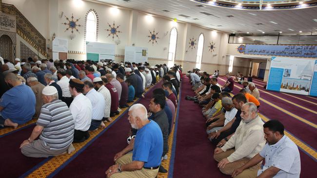 Worshippers at the Lakemba Mosque during an open day. (Pic: News Corp)