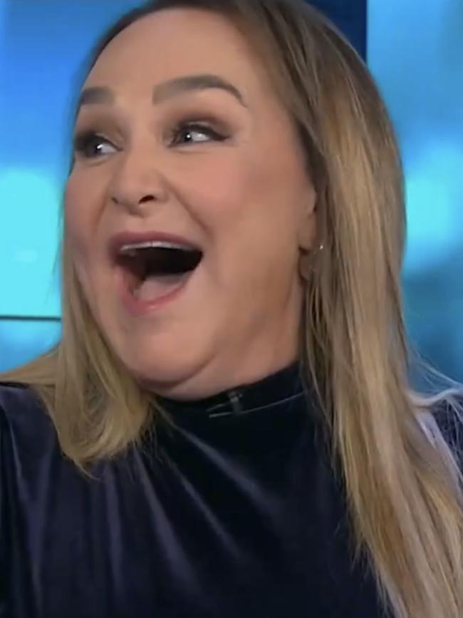 Langbroek was shocked by her co-host’s confession. Picture: Ten