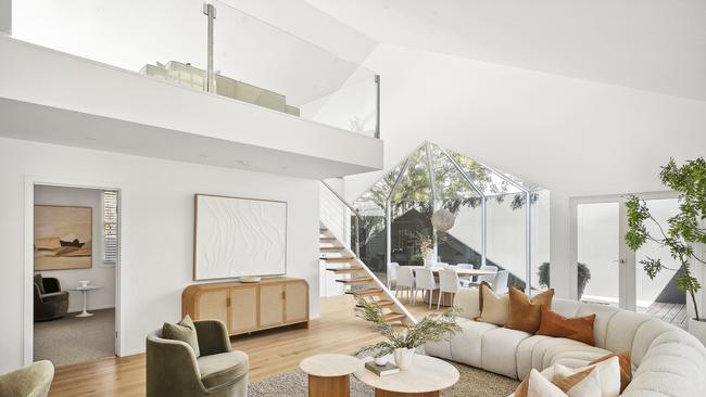 The large mezzanine level provides additional flexible living space.