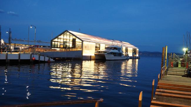 The new Brooke St Pier at night. Picture: BOB CATCHPOLE