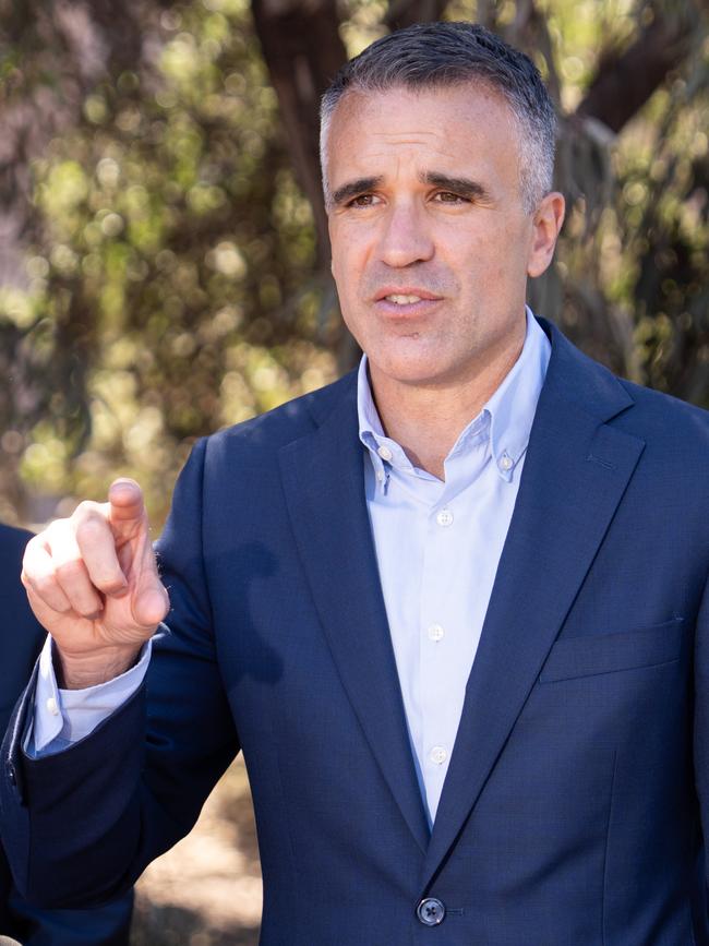 South Australian Premier Peter Malinauskas during a visit to the Whyalla Steelworks in South Australia. Picture: NewsWire / Tim Joy