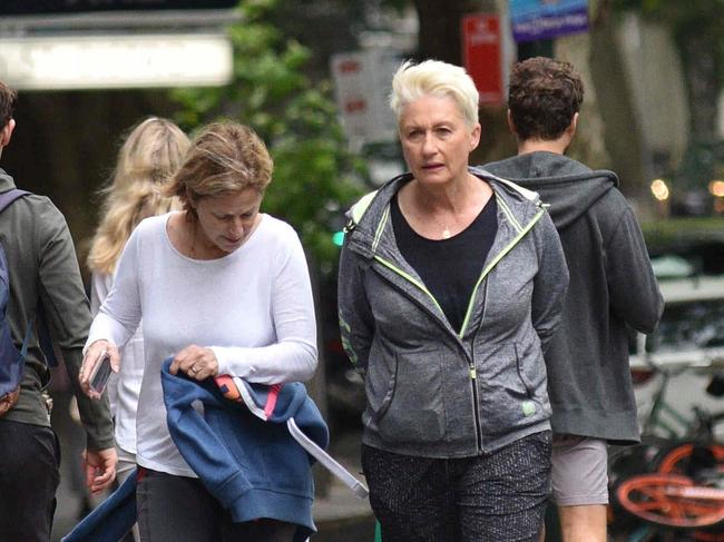 Kerryn Phelps walking her dog in the neighbourhood Oct 21 2018 1503/81 Macleay St(Daily Telegraph - Flavio Brancaleone)