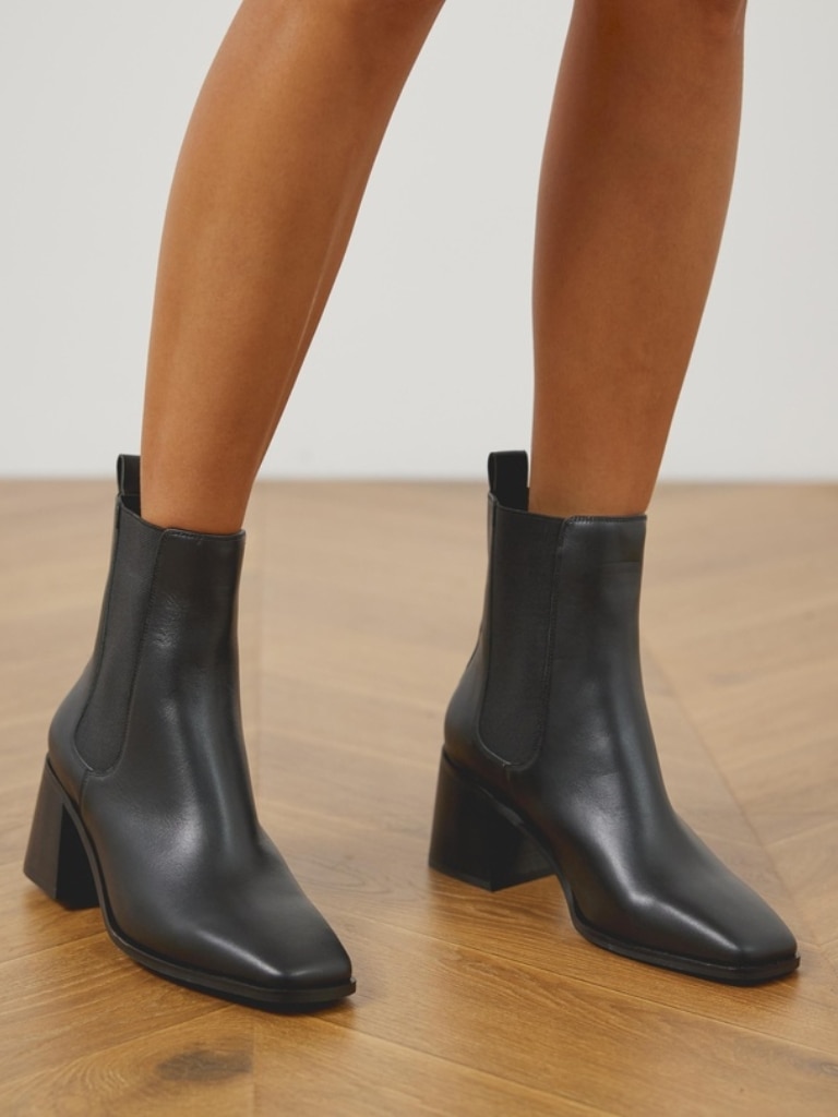 Atmos&Here Quinn Leather Ankle Boots. Picture: THE ICONIC.