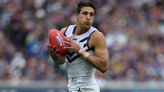 Matthew Pavlich took the Dockers to a Grand Final, but couldn’t drag them over the line. Picture: Mark Dadswell