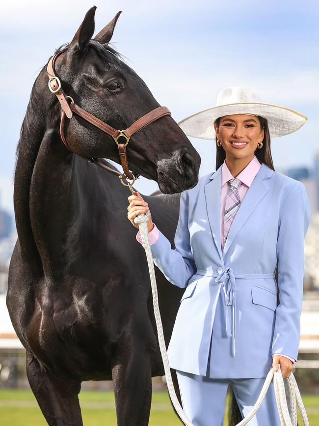 VRC ambassador Demi Brereton and Mr Bean. Picture: David Caird