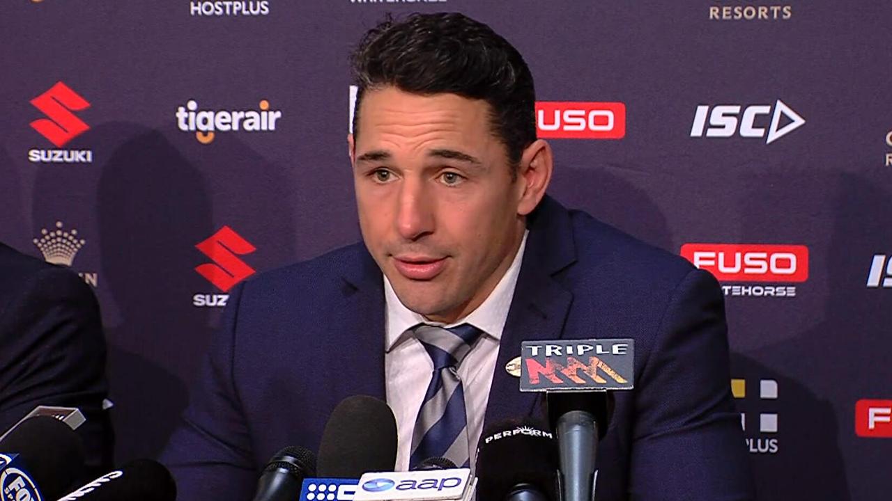 Billy Slater announces his retirement from rugby league.