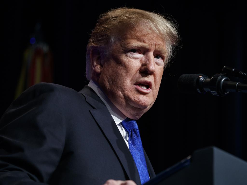 Donald Trump maintained he would install ‘powerful, strong border security’ at the border, as the shutdown continues. Picture: AP Photo/ Evan Vucci 