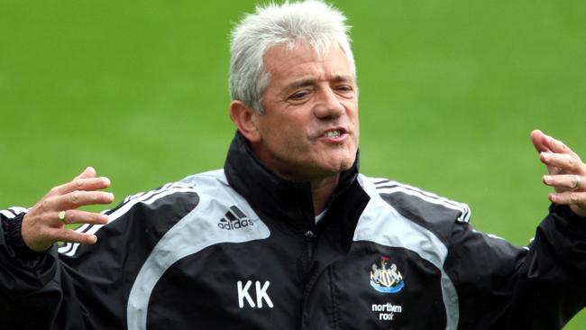 ** FILE ** This is a Wednesday Aug. 13, 2008 file photo of Kevin Keegan, manager of the English Premier League soccer team, as he issues instruction's during at team training session at St James' Park, Newcastle, England. Keegan's future as Newcastle manager was in jeopardy Tuesday sept. 2, 2008 after reports that he had been fired by the Premier League club. Keegan started his second spell in charge of Newcastle only seven months ago, but Sky Sports News reported Tuesday that he had been fired. (AP Photo/Scott Heppell) ** NO INTERNET/MOBILE USAGE WITHOUT FAPL LICENCE - SEE IPTC SPECIAL INSTRUCTIONS FIELD FOR DETAILS **