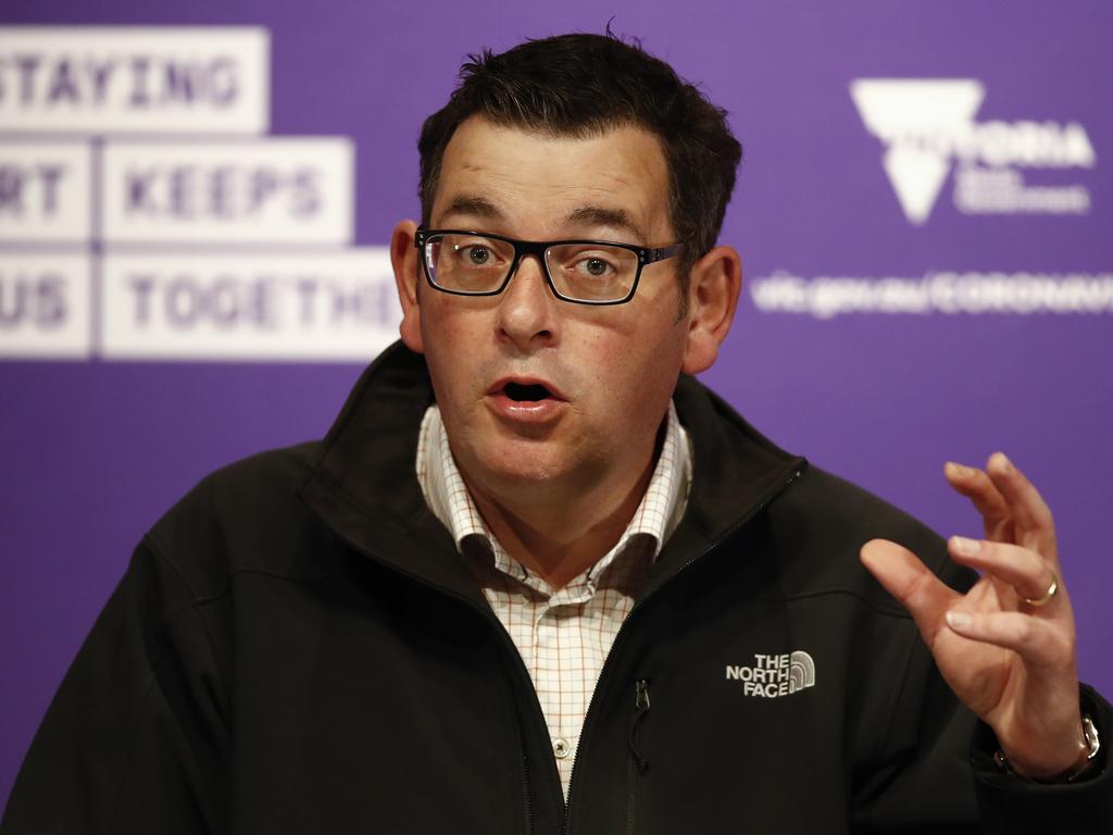 Premier Dan Andrews says all Victorians have a part to play in stopping the spread. Picture: NCA NewsWire/Daniel Pockett